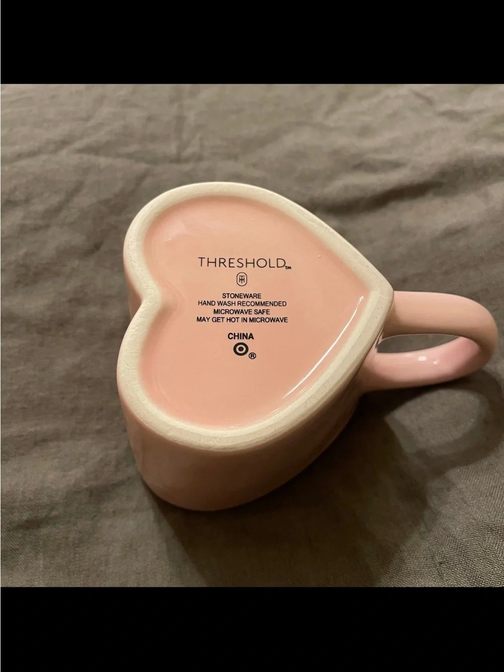 Pink heart mug target threshold